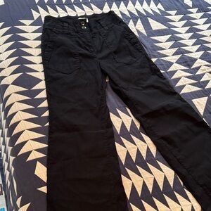 Maeve Stretch Black Bellbottoms
